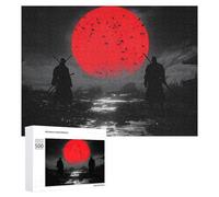 Puzzle Per Adolescenti 500 PCS Samurai Silhouettes Puzzle Divertenti Da Assemblare, Modelli, Regali Unici Per Compleanno E Natale 500 PCS