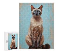 Puzzle Per Adolescenti 500 PCS Siamese Cat Puzzle Divertenti Da Assemblare, Modelli, Regali Unici Per Compleanno E Natale 500 PCS