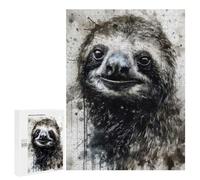 Puzzle Per Adolescenti 500 PCS Sloth Slow And Steady Puzzle Per Adulti Giochi Rilassanti Per Divertimento in Famiglia Regali Di Natale E Compleanno 500 PCS