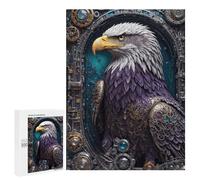 Puzzle Per Adolescenti 500 PCS Steampunk Eagle Portrait Puzzle Per Adulti Giochi Rilassanti Assemblaggio Di Modelli Interazione Genitore-figlio 500 PCS