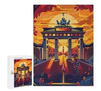 Puzzle Per Adolescenti 500 PCS Sunset at The Berlin Gate Puzzle Per Adolescenti Giochi Rilassanti Assemblaggio Di Modelli Regali Unici Per Compleanno E Natale 500 PCS