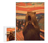 Puzzle Per Adolescenti 500 PCS The Scream Capybara Puzzle Divertenti Da Assemblare, Modelli, Regali Unici Per Compleanno E Natale 500 PCS