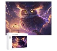 Puzzle Per Adolescenti 500 PCS Thundering Owl Storms Over The Sea Puzzle Per Adolescenti Giocattoli Antistress Assemblaggio Di Modelli Regali Unici Per Compleanno E Natale 500 PCS