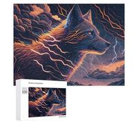 Puzzle Per Adolescenti 500 PCS Thundering Wolf Majesty -6 Puzzle Per Adulti Giocattolo Decorazione Da Parete Taglio Di Precisione Gioco Stimolante Regali 500 PCS
