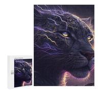 Puzzle Per Adolescenti 500 PCS Thunderous Leopard Power Puzzle Per Adulti Gioco Rompicapo Difficile Difficile Unico Compleanno E Regali 500 PCS