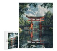 Puzzle Per Adolescenti 500 PCS Torii Gate Japanese Puzzle Per Adulti Gioco Rompicapo Difficile Difficile Unico Compleanno E Regali 500 PCS