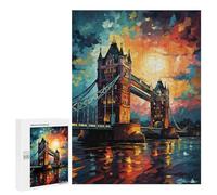 Puzzle per Adolescenti 500 PCS Tower Bridge Reverie Puzzle per Adulti Giochi Rilassanti Sfida Difficile Sfida Educativa 500 PCS