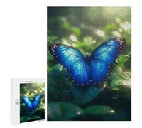 Puzzle Per Adolescenti 500 PCS Tropical Rainforest Blue Morpho Butterfly Puzzle Per Adolescenti Giocattoli Antistress Assemblaggio Di Modelli Regali Unici Per Compleanno E Natale 500 PCS