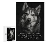 Puzzle Per Adolescenti 500 PCS Unique Siberian Husky Portrait Puzzle Per Adolescenti Sfida Difficile Allena La Tua Mente E Le Tue Mani Rompicapo Giochi Per Famiglie 500 PCS