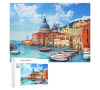 Puzzle Per Adolescenti 500 PCS Venice Grand Canal Panorama Puzzle Per Adulti Giocattolo Decorazione Da Parete Taglio Di Precisione Gioco Stimolante Regali 500 PCS