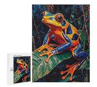 Puzzle Per Adolescenti 500 PCS Vibrant Rainforest Frog Puzzle Per Adulti Giochi Rilassanti Assemblaggio Di Modelli Interazione Genitore-figlio 500 PCS