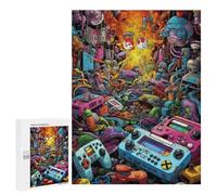 Puzzle Per Adolescenti 500 PCS Video Game Chaos A Digital Artwork Puzzle Per Adulti Giochi Per Famiglie Decorazione Per La Casa Regali Di Natale E Compleanno 500 PCS