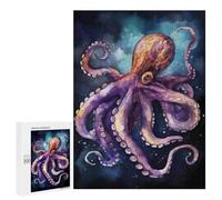 Puzzle Per Adolescenti 500 PCS Watercolor Octopus Puzzle Per Adulti Giochi Rilassanti Sfida Difficile Attività Divertenti A Casa 500 PCS