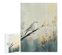 Puzzle Per Adolescenti 500 PCS White Bird on Branch Digital Painting Puzzle Giochi Rilassanti Decorazione Per La Casa Regali Unici Per Compleanno 500 PCS