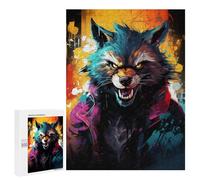 Puzzle Per Adolescenti 500 PCS Wild Wolf Spirit Art Puzzle Per Adulti Giocattolo Decorazione Da Parete Vacanza A Casa Passatempo Per Compleanno, Natale 500 PCS