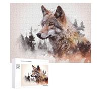 Puzzle Per Adolescenti 500 PCS Wild Wolf Spirit Puzzle Per Adulti Giochi Rilassanti Decorazione Da Parete Ottimo Regalo Per I Giocatori 500 PCS