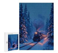 Puzzle Per Adolescenti 500 PCS Winter Wonderland Train Ride-1 Puzzle Per Adolescenti Sfida Difficile Allena La Tua Mente E Le Tue Mani Rompicapo Giochi Per Famiglie 500 PCS