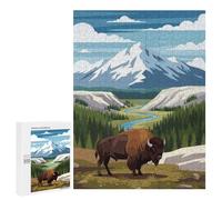 Puzzle Per Adolescenti 500 PCS Yellowstone National Park Puzzle Per Adulti Gioco Rompicapo Assemblaggio Di Modelli Interazione Genitore-figlio 500 PCS