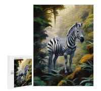 Puzzle Per Adolescenti 500 PCS Zebra Animal Art Puzzle Per Adulti Giochi Rilassanti Sfida Difficile Attività Divertenti A Casa 500 PCS