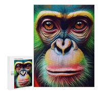 Puzzle Per Adolescenti 500 Pezzi Colorful Scimmia Ritratto 1 Puzzle Per Adulti Pratico Gioco Per Migliorare La Memoria Divertenti Attività Per La Casa 500 PCS