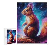Puzzle per adolescenti, 500 pezzi, Cosmic Squirrel Majesty, puzzle per adulti, giochi divertenti, decorazione per la casa, regali di compleanno e regali unici, 500 pezzi