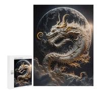 Puzzle per adolescenti, 500 pezzi, Dragon Moon Mythology, 3 puzzle per adulti, giochi di pensiero, decorazione per la casa, attività divertenti a casa, 500 pezzi