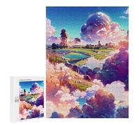 Puzzle per adolescenti, 500 pezzi, Pastel Cloudscape Fantasy Puzzles per adolescenti, giocattoli fai da te, sfida unici, regali di compleanno, 500 pezzi