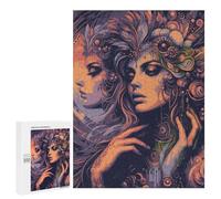 Puzzle per adolescenti, 500 pezzi, puzzle a specchio, per adulti, gioco di pensiero, regali per donne, per compleanno, Natale, 500 pezzi