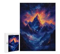 Puzzle per adolescenti, 500 pezzi, Starry Mountain Peak, puzzle per adulti, giochi di relax, difficile sfida, gioco educativo, 500 pezzi