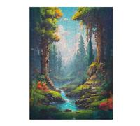 Puzzle per adolescenti, 52 x 38 cm, 1000 pezzi, Enchanted Pixel Grove Puzzles per adolescenti, giochi di relax, gare di velocità a mano, difficile e impegnativo, 52 x 38 cm, 1000 pezzi