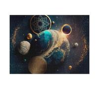 Puzzle Per Adolescenti 52x38cm/1000pcs Cosmic Harmony Celestial Artistry Puzzle Per Adulti Giochi Rilassanti Ma Divertenti E Umoristici Regali Unici Per Compleanno 52x38cm/1000pcs