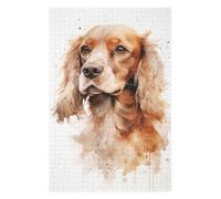 Puzzle Per Adolescenti 75x50cm/1000pcs Cocker Spaniel Dog Puzzle Per Adolescenti Giochi Rilassanti Regali Per Donne Attività Divertenti Da Fare in Casa 75x50cm/1000pcs