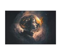 Puzzle Per Adolescenti 75x50cm/1000pcs Cosmic Dreamscape A Digital Art Exploration Puzzle Per Adulti Giocattoli Antistress Vacanze A Casa Divertimento A Casa Attività, 75x50cm/1000pcs