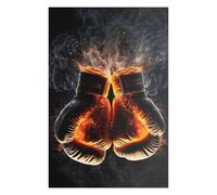 Puzzle Per Adolescenti 75x50cm/1000pcs Fiery Gloves of Combat Puzzle Per Adolescenti Analisi E Logica Difficile E Stimolante Ottimo Regalo Per I Giocatori 75x50cm/1000pcs