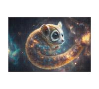 Puzzle Per Adolescenti 75x50cm/1000pcs Galactic Lemur A Cosmic Creature Puzzle Per Adolescenti Sfida Difficile Allena La Tua Mente E Le Tue Mani Rompicapo Giochi Per Famiglie 75x50cm/1000pcs