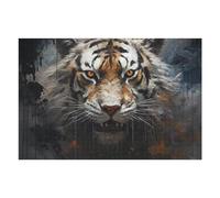 Puzzle Per Adolescenti 75x50cm/1000pcs Wild Tiger Portrait -8 Puzzle Per Adulti Giochi Rilassanti Decorazione Perfetta Regali Di Compleanno E Unici 75x50cm/1000pcs