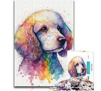 Puzzle per adolescenti a forma di barboncino, per adulti e ragazzi, 1000 pezzi, perfetti per le serate di gioco, giocattolo colorato per la casa, regalo (50x75cm)