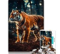 Puzzle per adolescenti a forma di stella, animale e tigre, giocattoli avvincenti per sfidare l'intelligenza del cervello, regalo di compleanno, regali, decorazioni murali 38X26CM