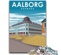 Puzzle per adolescenti Aalborg Danimarca Viaggio Puzzle da 1000 pezzi, antistress Staycation Kill Time Migliora l'amore tra coppie (26x38cm)