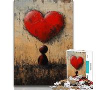 Puzzle per adolescenti Albero dell'amore, sfida di intelligenza cerebrale, giocattoli avvincenti, regalo di compleanno, regali, arte murale 75x50cm