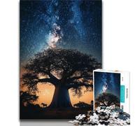 Puzzle per adolescenti Albero sotto il cielo stellato da 1000 pezzi per adulti e adolescenti ideale come regalo per tutta la famiglia adatto per bambini di età compresa tra 26 e 14 anni (26x38cm)