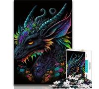 Puzzle per adolescenti animali e draghi puzzle per adulti da 1000 pezzi difficili con pezzi completamente interconnessi e di forma casuale per ragazzi dai 14 anni in su (26x38cm)