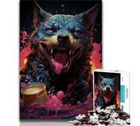 Puzzle per adolescenti animali lupi puzzle per adulti 1000 pezzi difficili ideali come regalo per tutta la famiglia adatti per bambini di età compresa tra 26 e 14 anni (26x38cm)