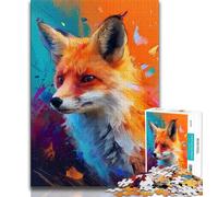 Puzzle per adolescenti animali volpe puzzle da 1000 pezzi regali per adolescenti regali di compleanno unici per ragazzi dai 14 anni (26x38cm)