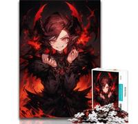 Puzzle per adolescenti Anime Demon Girl da 1000 pezzi per adulti e adolescenti, giocattoli educativi per l'apprendimento, giochi per famiglie che migliorano l'amore tra coppie (50x75cm)
