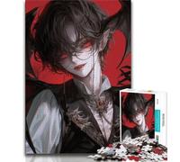 Puzzle per adolescenti Anime Devil's Child Puzzle da 1000 pezzi per adolescenti e adulti, giocattoli, giochi educativi, antistress, migliora l'amore tra coppie (38x26cm)