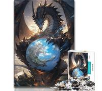 Puzzle per adolescenti Anime Dragon The of World Puzzle 1000 pezzi per adulti, gioco per famiglie antistress sfida difficile fantastici regali e giocattoli (38x26cm)