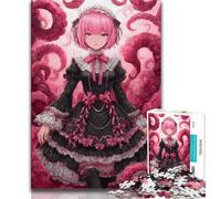 Puzzle per adolescenti Anime Girl, giocattoli avvincenti per sfidare l'intelligenza cerebrale, regalo di compleanno, regali, arte murale 38x26cm