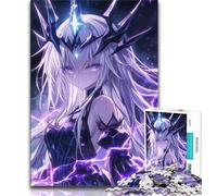 Puzzle per adolescenti anime ragazza demone puzzle per adulti 1000 pezzi difficili con pezzi completamente interconnessi e di forma casuale per ragazzi dai 14 anni in su (26x38cm)