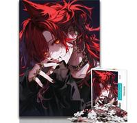 Puzzle per adolescenti Anime Wolf Man 1000 pezzi per adolescenti e adulti, sfida difficile antistress che migliora l'amore tra coppie (38x26cm)